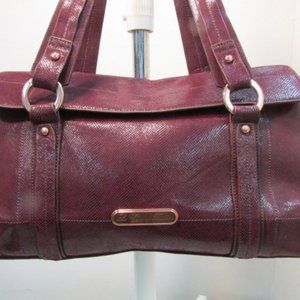 La Gioe di Toscana Burgundy Leather Satchel